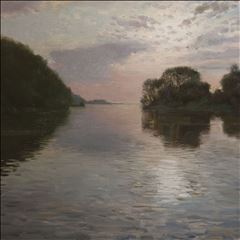 伏尔加河的日落