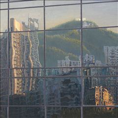 城市镜象·之一_香港金钟山(Mirror image of city   NO1__ Hongkong golden Zijin Mountain)