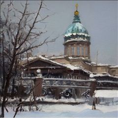 雪中的喀山教堂
