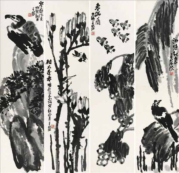 318,318艺术,崔子范,国画,国画花鸟,《花卉》