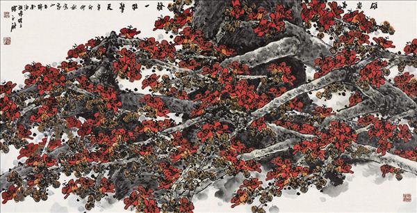 318,318艺术,陈永锵,国画,国画花鸟,《雄姿英发》
