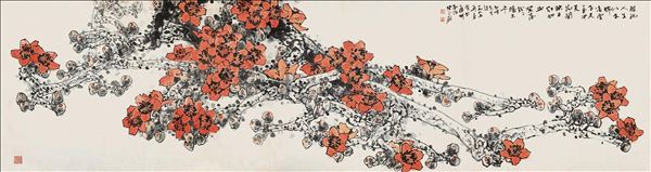 318,318艺术,陈永锵,国画,国画花鸟,《红棉》