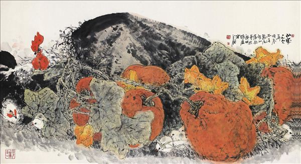 318,318艺术,陈永锵,国画,国画花鸟,《山家》