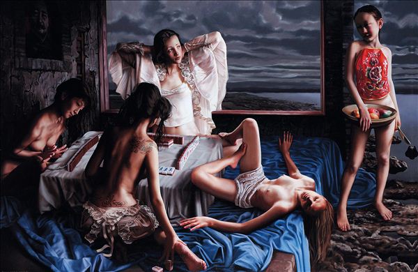 318,318艺术,刘溢,油画,油画人物,《2008北京》