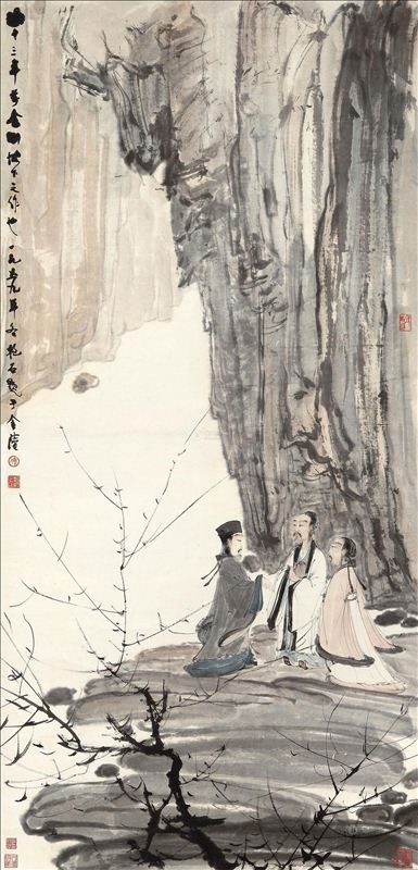 318,318艺术,傅抱石,国画,国画人物,《后赤壁图》