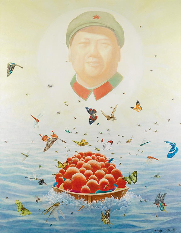 当代艺术,原创艺术,艺术收藏,油画,318艺术,方力钧,《2008 春》