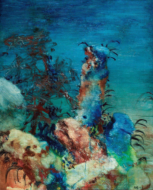 周春芽,油画,当代艺术,原创艺术,艺术收藏,318,318艺术,《石头系列—形状向上的石头》