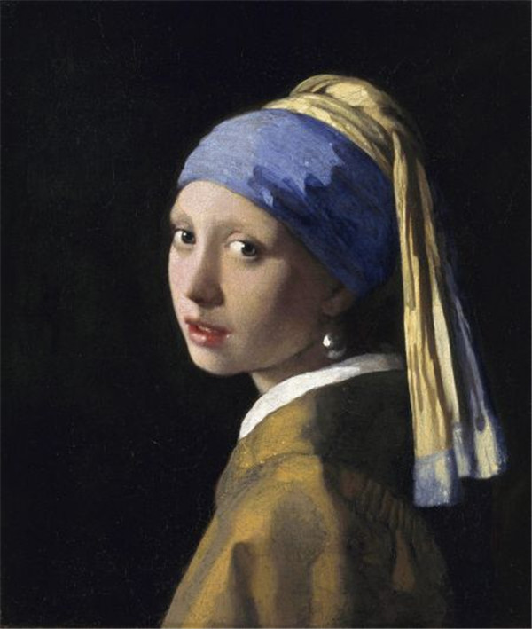 维米尔(荷兰)油画作品《戴珍珠耳环的少女》